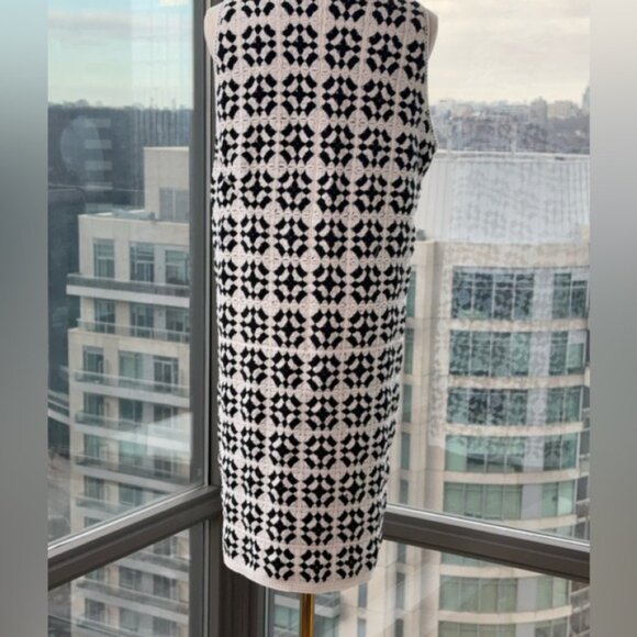 🆕 FARM Rio 🧿 NWOT Patch Crochet Black & White Monochrome Mini Dress - Size XL - Picture 11 of 15
